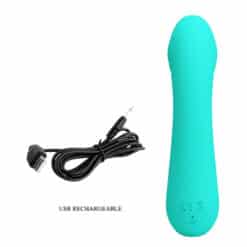PRETTY LOVE - CETUS VIBRADOR RECARGABLE VERDE AGUA - piKanteo | Despierta tu lado más piKante