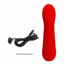 PRETTY LOVE - FAUN VIBRADOR RECARGABLE ROJO - piKanteo | Despierta tu lado más piKante