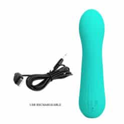 PRETTY LOVE - FAUN VIBRADOR RECARGABLE VERDE AGUA - piKanteo | Despierta tu lado más piKante