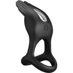 PRETTY LOVE - SILAS ANILLO VIBRADOR 7 VIBRACIONES SILICONA NEGRO - piKanteo | Despierta tu lado más piKante