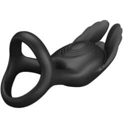 PRETTY LOVE - SILAS ANILLO VIBRADOR 7 VIBRACIONES SILICONA NEGRO - piKanteo | Despierta tu lado más piKante