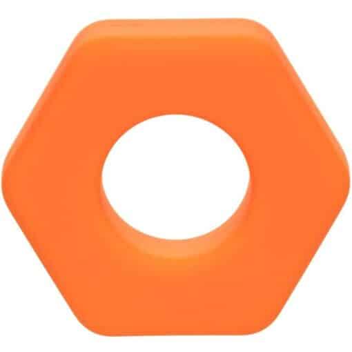 CALEXOTICS - ALPHA ANILLO PROLONG SEXGONO NARANJA - Imagen 3