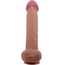 PRETTY LOVE - SLIDING SKIN SERIES DILDO REALÍSTICO CON VENTOSA PIEL DESLIZANTE MORENO 26 CM - piKanteo | Despierta tu lado más piKante