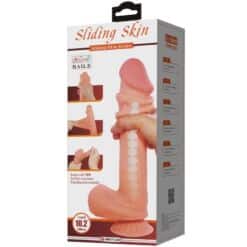 PRETTY LOVE - SLIDING SKIN SERIES DILDO REALÍSTICO CON VENTOSA PIEL DESLIZANTE MORENO 26 CM - piKanteo | Despierta tu lado más piKante