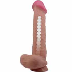PRETTY LOVE - SLIDING SKIN SERIES DILDO REALÍSTICO CON VENTOSA PIEL DESLIZANTE MORENO 26 CM - piKanteo | Despierta tu lado más piKante