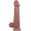 PRETTY LOVE - SLIDING SKIN SERIES DILDO REALÍSTICO CON VENTOSA PIEL DESLIZANTE MORENO 24 CM - piKanteo | Despierta tu lado más piKante