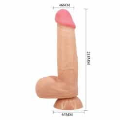 PRETTY LOVE - SLIDING SKIN SERIES DILDO REALÍSTICO CON VENTOSA PIEL DESLIZANTE 21.8 CM - piKanteo | Despierta tu lado más piKante