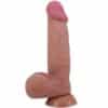 PRETTY LOVE - SLIDING SKIN SERIES DILDO REALÍSTICO CON VENTOSA PIEL DESLIZANTE MORENO 21.8 CM - piKanteo | Despierta tu lado más piKante