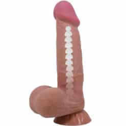 PRETTY LOVE - SLIDING SKIN SERIES DILDO REALÍSTICO CON VENTOSA PIEL DESLIZANTE MORENO 21.8 CM - piKanteo | Despierta tu lado más piKante