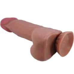 PRETTY LOVE - SLIDING SKIN SERIES DILDO REALÍSTICO CON VENTOSA PIEL DESLIZANTE MORENO 20.6 CM - piKanteo | Despierta tu lado más piKante