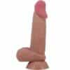 PRETTY LOVE - SLIDING SKIN SERIES DILDO REALÍSTICO CON VENTOSA PIEL DESLIZANTE MORENO 19.4 CM - piKanteo | Despierta tu lado más piKante
