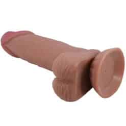 PRETTY LOVE - SLIDING SKIN SERIES DILDO REALÍSTICO CON VENTOSA PIEL DESLIZANTE MORENO 19.4 CM - piKanteo | Despierta tu lado más piKante
