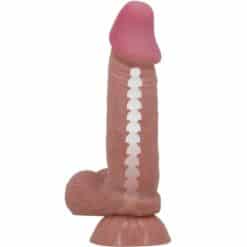 PRETTY LOVE - SLIDING SKIN SERIES DILDO REALÍSTICO CON VENTOSA PIEL DESLIZANTE MORENO 19.4 CM - piKanteo | Despierta tu lado más piKante