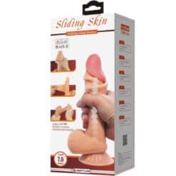 PRETTY LOVE - SLIDING SKIN SERIES DILDO REALÍSTICO CON VENTOSA PIEL DESLIZANTE 19.4 CM - piKanteo | Despierta tu lado más piKante