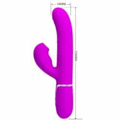 PRETTY LOVE - PERLITA VIBRADOR PUNTO G 3 EN 1 MULTIFUNCIÓN VIOETA - piKanteo | Despierta tu lado más piKante