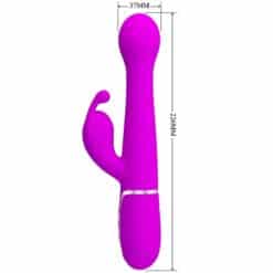 PRETTY LOVE - DEJON VIBRADOR RABBIT 3 EN 1 MULTIFUNCIÓN VIOLETA - piKanteo | Despierta tu lado más piKante
