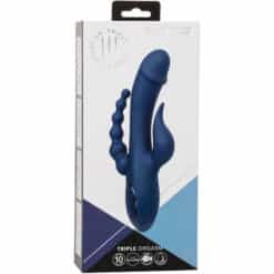 CALEXOTICS - VIBRADOR TRIPLE ORGASM AZUL - piKanteo | Despierta tu lado más piKante