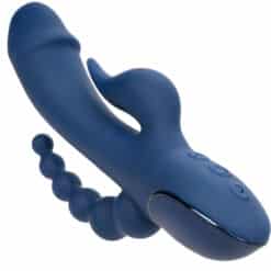 CALEXOTICS - VIBRADOR TRIPLE ORGASM AZUL - piKanteo | Despierta tu lado más piKante