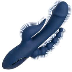 CALEXOTICS - VIBRADOR TRIPLE ORGASM AZUL - piKanteo | Despierta tu lado más piKante