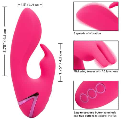 CALEXOTICS - SO. CAL SUSHINE VIBRATOR RABBIT FUCSIA BY CALIFORNIA DREAMING - Imagen 9