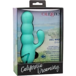 CALEXOTICS - DEL MAR DIVA VIBRADOR RABBIT VERDE AGUA BY CALIFORNIA DREAMING - piKanteo | Despierta tu lado más piKante