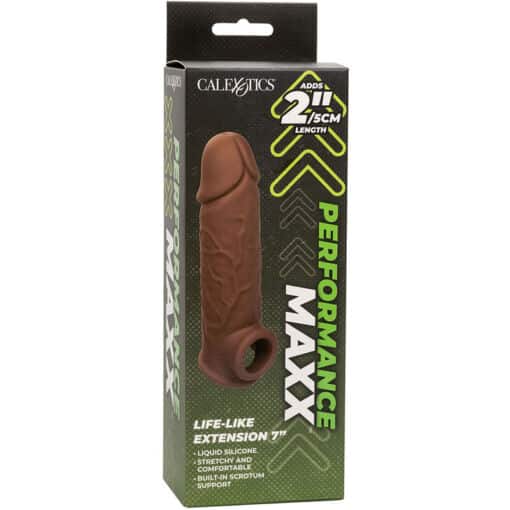 CALEXOTICS - PERFORMANCE MAXX EXTENSIÓN REALISTA 7 PIEL MORENO - Imagen 12