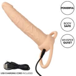 CALEXOTICS - PERFORMANCE MAXX DOBLE PENETRADOR RECARGABLE PIEL CLARO - piKanteo | Despierta tu lado más piKante