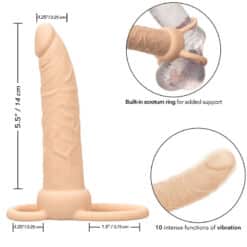 CALEXOTICS - PERFORMANCE MAXX DOBLE PENETRADOR RECARGABLE PIEL CLARO - piKanteo | Despierta tu lado más piKante