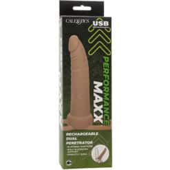 CALEXOTICS - PERFORMANCE MAXX DOBLE PENETRADOR RECARGABLE PIEL CLARO - piKanteo | Despierta tu lado más piKante