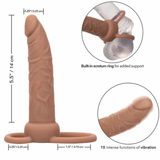 CALEXOTICS - PERFORMANCE MAXX DOBLE PENETRADOR RECARGABLE PIEL MORENO - Imagen 13