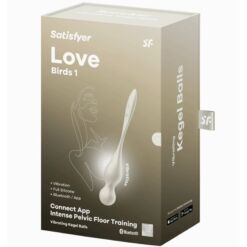 SATISFYER - LOVE BIRDS BOLAS KEGEL VIBRADORAS BLANCO - piKanteo | Despierta tu lado más piKante