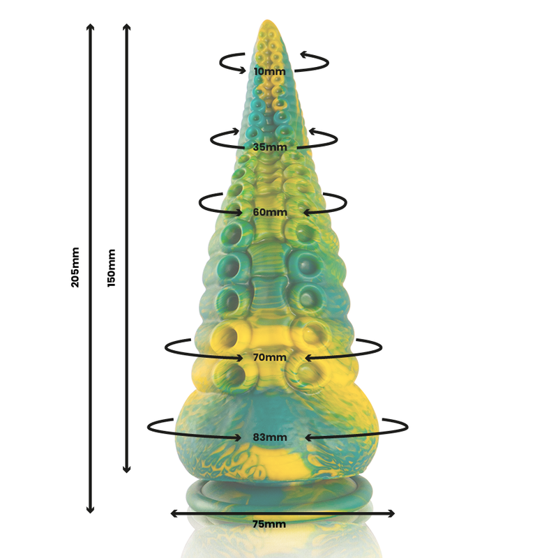 Alternative view of EPIC - CETUS DILDO TENTÁCULO VERDE TAMAÑO GRANDE