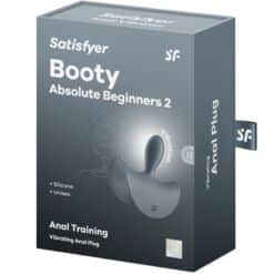 SATISFYER - BOOTY ABSOLUTE BEGINNERS 2 PLUG ANAL VIBRADOR UNISEX NEGRO - piKanteo | Despierta tu lado más piKante