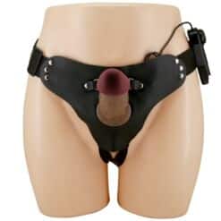Alternative view of PRETTY LOVE - MARION HARNESS BRIEFS UNIVERSAL CON DILDO VIBRACIÓN 19 CM MULATO