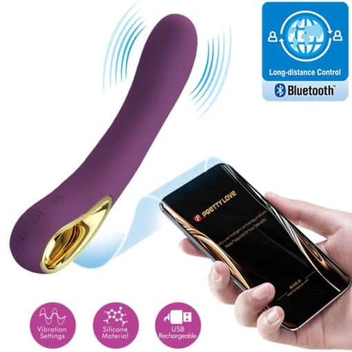 PRETTY LOVE - ETHAN VIBRADOR RECARGABLE LILA - Imagen 6