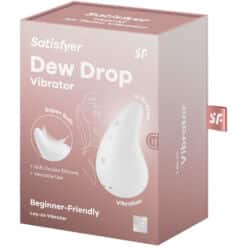SATISFYER - DEW DROP VIBRADOR LAY-ON BLANCO - piKanteo | Despierta tu lado más piKante
