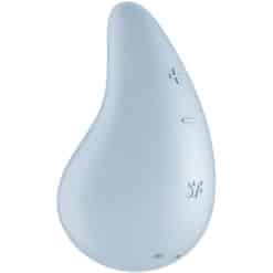 SATISFYER - DEW DROP VIBRADOR LAY-ON AZUL - piKanteo | Despierta tu lado más piKante