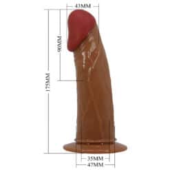PRETTY LOVE - STARKS HARNESS BRIEFS VIBRACIÓN MULTI-VELOCIDAD DILDO 17,5 CM MULATO - piKanteo | Despierta tu lado más piKante