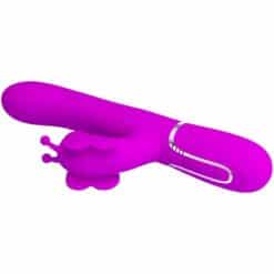 PRETTY LOVE - VIBRADOR RABBIT MULTIFUNCIÓN 4 EN 1 MARIPOSA FUCSIA - piKanteo | Despierta tu lado más piKante