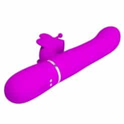 PRETTY LOVE - VIBRADOR RABBIT MULTIFUNCIÓN 4 EN 1 MARIPOSA FUCSIA - piKanteo | Despierta tu lado más piKante