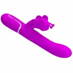 PRETTY LOVE - VIBRADOR RABBIT MULTIFUNCIÓN 4 EN 1 MARIPOSA FUCSIA - piKanteo | Despierta tu lado más piKante