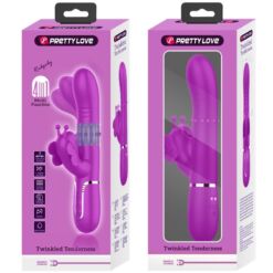 PRETTY LOVE - VIBRADOR RABBIT MULTIFUNCIÓN 4 EN 1 MARIPOSA FUCSIA - piKanteo | Despierta tu lado más piKante