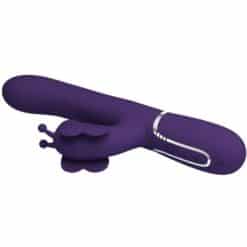 PRETTY LOVE - VIBRADOR RABBIT MULTIFUNCIÓN 4 EN 1 MARIPOSA MORADO - piKanteo | Despierta tu lado más piKante