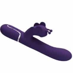 PRETTY LOVE - VIBRADOR RABBIT MULTIFUNCIÓN 4 EN 1 MARIPOSA MORADO - piKanteo | Despierta tu lado más piKante