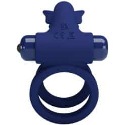 PRETTY LOVE - JAMELE DOBLE ANILLO CON VIBRACIÓN & ESTIMULADOR MARIPOSA AZUL - piKanteo | Despierta tu lado más piKante