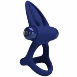 PRETTY LOVE - MAT DOBLE ANILLO CON VIBRACIÓN & ESTIMULADOR AZUL - piKanteo | Despierta tu lado más piKante