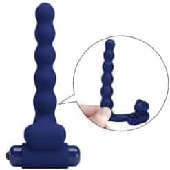 PRETTY LOVE - AJMAL ANILLO VIBRADOR CON PLUG AZUL - piKanteo | Despierta tu lado más piKante