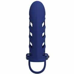PRETTY LOVE - ALTAF ANILLO VIBRADOR CON FUNDA DE SILICONA AZUL - piKanteo | Despierta tu lado más piKante