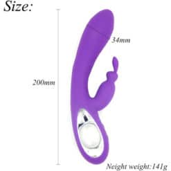 Alternative view of ARMONY - BELLA VIBRADOR RABBIT PULL RING VIOLETA