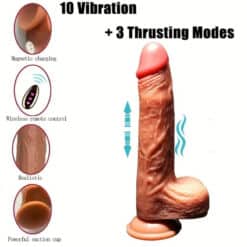 ARMONY - DILDO REALÍSTICO VIBRADOR & THRUSTING CONTROL REMOTO 22.5 CM - piKanteo | Despierta tu lado más piKante